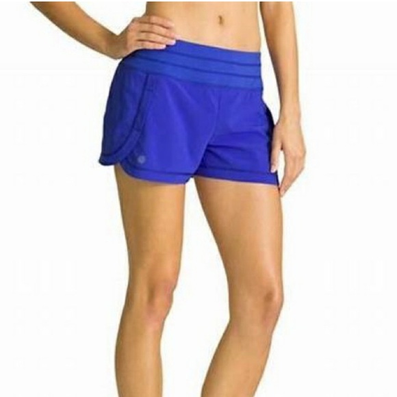 Athleta Stability Running Athletic Shorts‎ Sapphire Women's Sz S - Picture 1 of 6